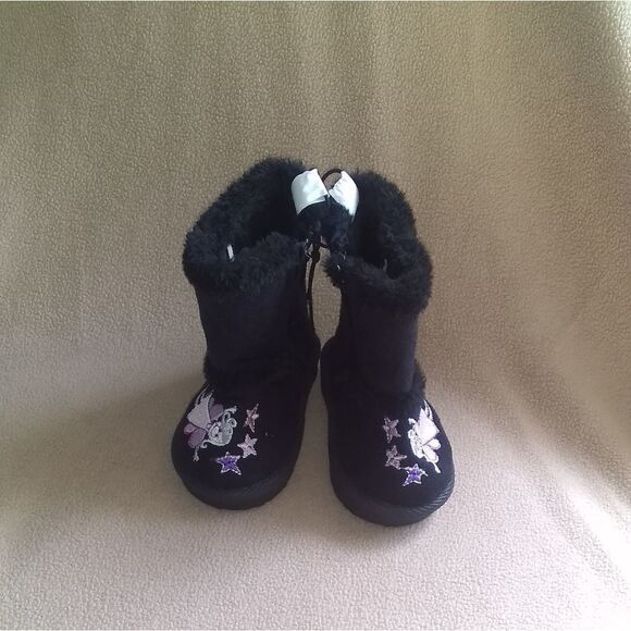 ⬇️⬇️⬇️Ositos Girl's Black Fairy Boots - Picture 1 of 9